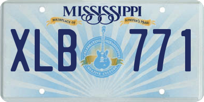 MS license plate XLB771