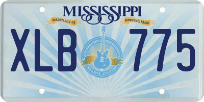 MS license plate XLB775