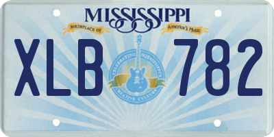 MS license plate XLB782