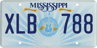 MS license plate XLB788