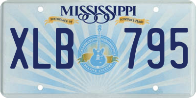 MS license plate XLB795