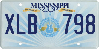 MS license plate XLB798