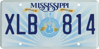MS license plate XLB814