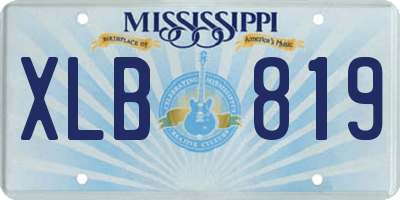MS license plate XLB819