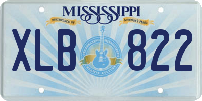 MS license plate XLB822