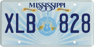 MS license plate XLB828