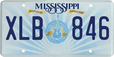 MS license plate XLB846
