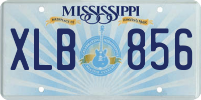 MS license plate XLB856