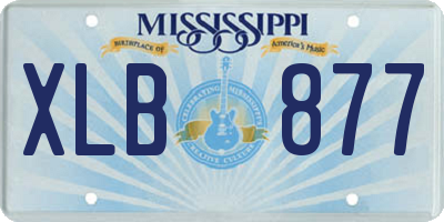 MS license plate XLB877