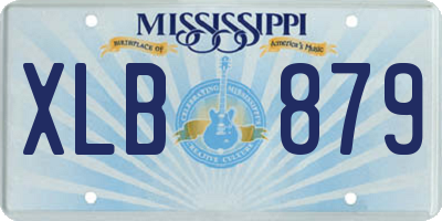 MS license plate XLB879