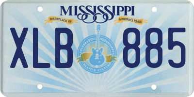 MS license plate XLB885