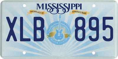 MS license plate XLB895
