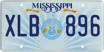 MS license plate XLB896
