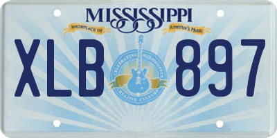 MS license plate XLB897