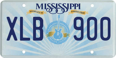 MS license plate XLB900