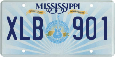 MS license plate XLB901