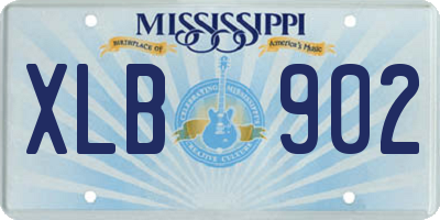 MS license plate XLB902