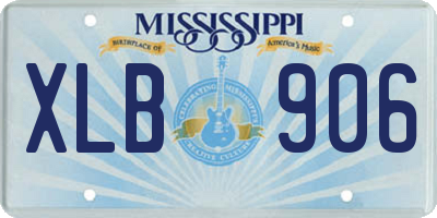 MS license plate XLB906