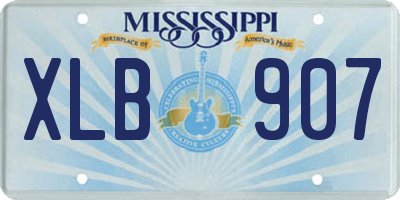 MS license plate XLB907