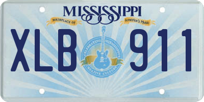 MS license plate XLB911