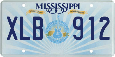 MS license plate XLB912