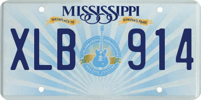 MS license plate XLB914