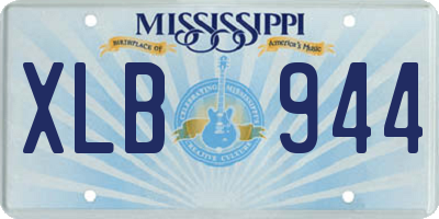 MS license plate XLB944