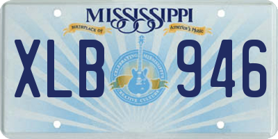 MS license plate XLB946