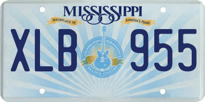 MS license plate XLB955
