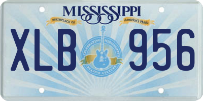 MS license plate XLB956
