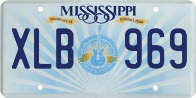 MS license plate XLB969