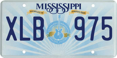 MS license plate XLB975