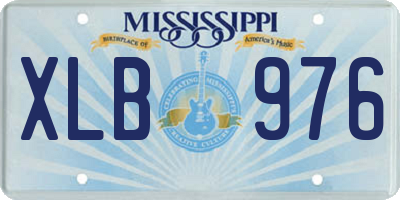 MS license plate XLB976