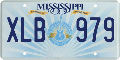 MS license plate XLB979