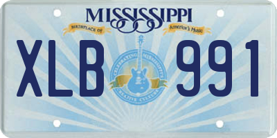 MS license plate XLB991