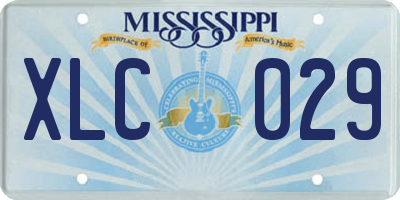 MS license plate XLC029