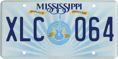 MS license plate XLC064