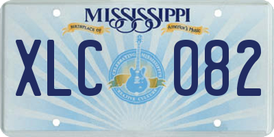 MS license plate XLC082