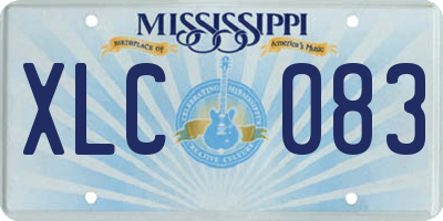 MS license plate XLC083