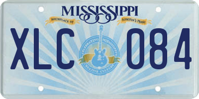MS license plate XLC084