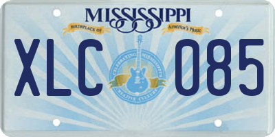 MS license plate XLC085