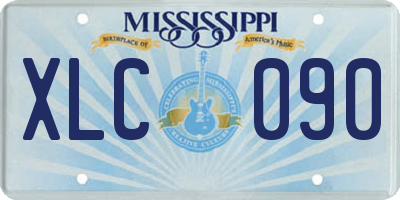 MS license plate XLC090