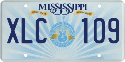 MS license plate XLC109