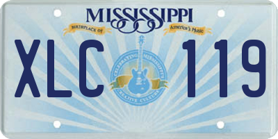 MS license plate XLC119