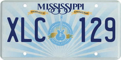 MS license plate XLC129