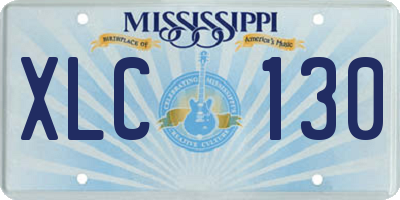 MS license plate XLC130
