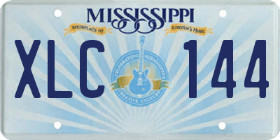 MS license plate XLC144