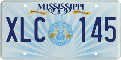 MS license plate XLC145