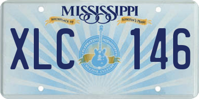MS license plate XLC146