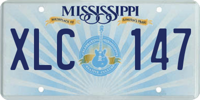 MS license plate XLC147